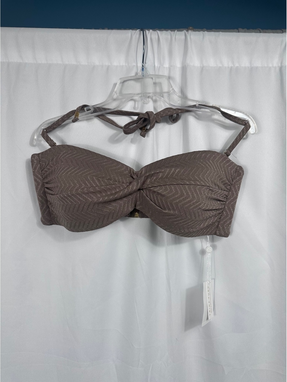 Trina Turk Swim & Spa Collection Bandeau Bikini Top Size 14 Brown